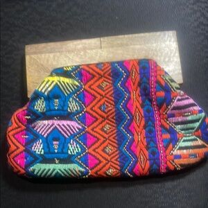 Colorful Patterned Clutch Bag